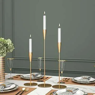 Elegant Legiolia Candle Holder Set for Taper Candles