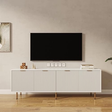 Elegant Furnicare TV Stand for 80 Inch TV - Modern Design