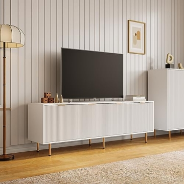 Elegant Furnicare TV Stand for 80 Inch TV - Modern Design
