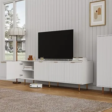 Elegant Furnicare TV Stand for 80 Inch TV - Modern Design