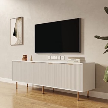 Elegant Furnicare TV Stand for 80 Inch TV - Modern Design