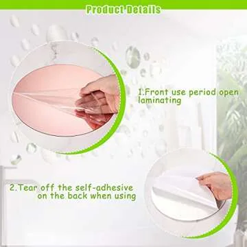 60 Pieces Acrylic Mirror Setting Round DIY Decor Tiles Adhesive Wall Sticker Decal for Bedroom Wall Decor Mirror Living Dining Room Art Background Decoration (Rose Gold)