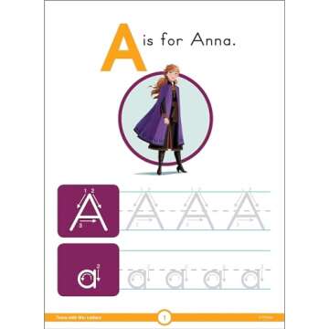 Disney Learning Frozen 2 Trace With Me Letters Tracing Books for Kids Ages 3-5, Preschool Upper- and...