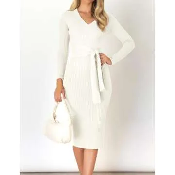 Stylish ZESICA Spring Sweater Dress for Any Occasion