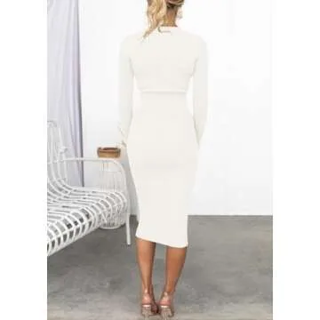 Stylish ZESICA Spring Sweater Dress for Any Occasion