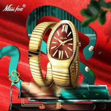 Elegant KLSKLYL Dress Snake Shape Bracelet Women Watch