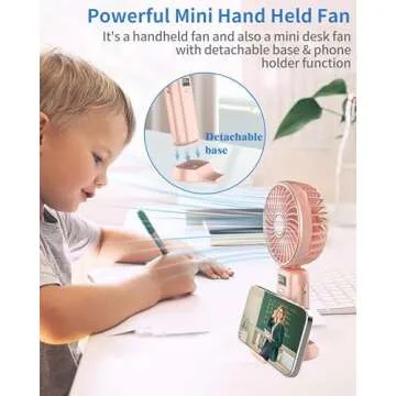 Handheld Portable Cooling Fan with LED Display