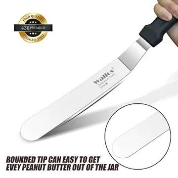 Walfos Icing Spatula Set - Durable Kitchen Tool for Baking