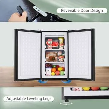 Compact 3.6 Cubic Feet Upright Freezer with Baskets