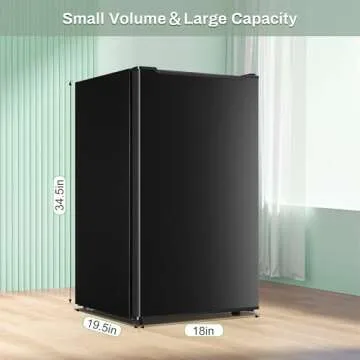 Compact 3.6 Cubic Feet Upright Freezer with Baskets