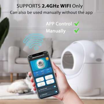 Self Cleaning Cat Litter Box with Smart Features for Easy Use and Odor Control