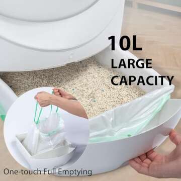 Self Cleaning Cat Litter Box with Smart Features for Easy Use and Odor Control