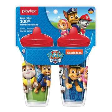 Playtex 10078300028908 Sipsters Stage 3 Paw Patrol Spill-Proof, Leak-Proof, Break-Proof Spout Cup fo...