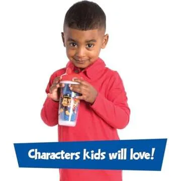 Playtex 10078300028908 Sipsters Stage 3 Paw Patrol Spill-Proof, Leak-Proof, Break-Proof Spout Cup for Boys, 9 Ounce - Pack of 2