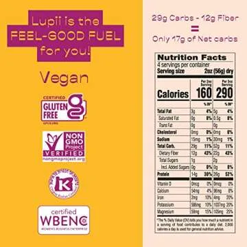 Lupii Lupini Bean Pasta - Healthy Protein-Packed Variety Pack