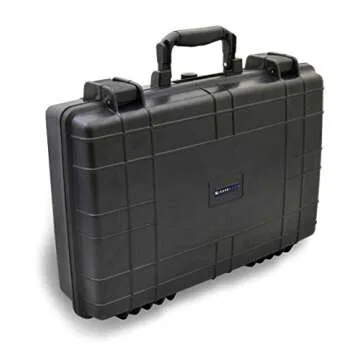 Casematix Waterproof Mixer Carry Case Compatible with Rode Rodecaster Pro Podcast Production Studio and Adapter - Hard Carry Case With Padded Foam