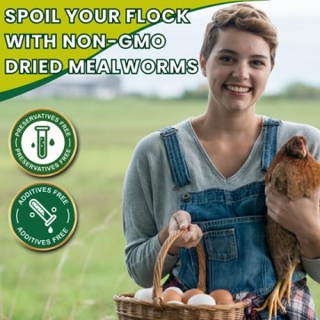 PICKY NEB Dried Mealworms 5 lb - High-Protein Bird Treats