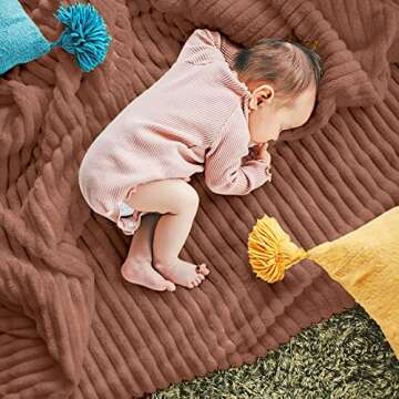 DISSA Plush Fleece Blanket - Soft & Cozy Throw for All