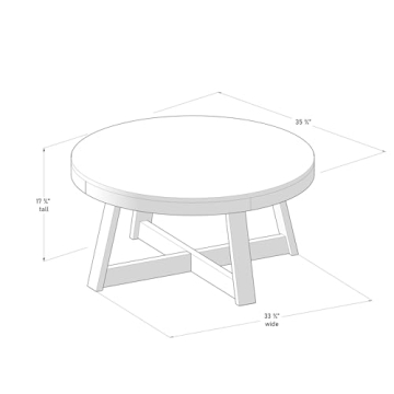 Classic Round Coffee Table for Small Spaces Style