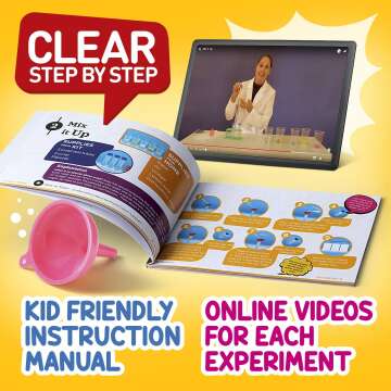 Kids Science Kit with 21 Experiments - Ages 4-8