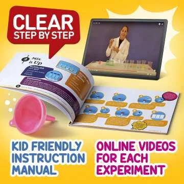 Kids Science Kit with 21 Experiments - Ages 4-8