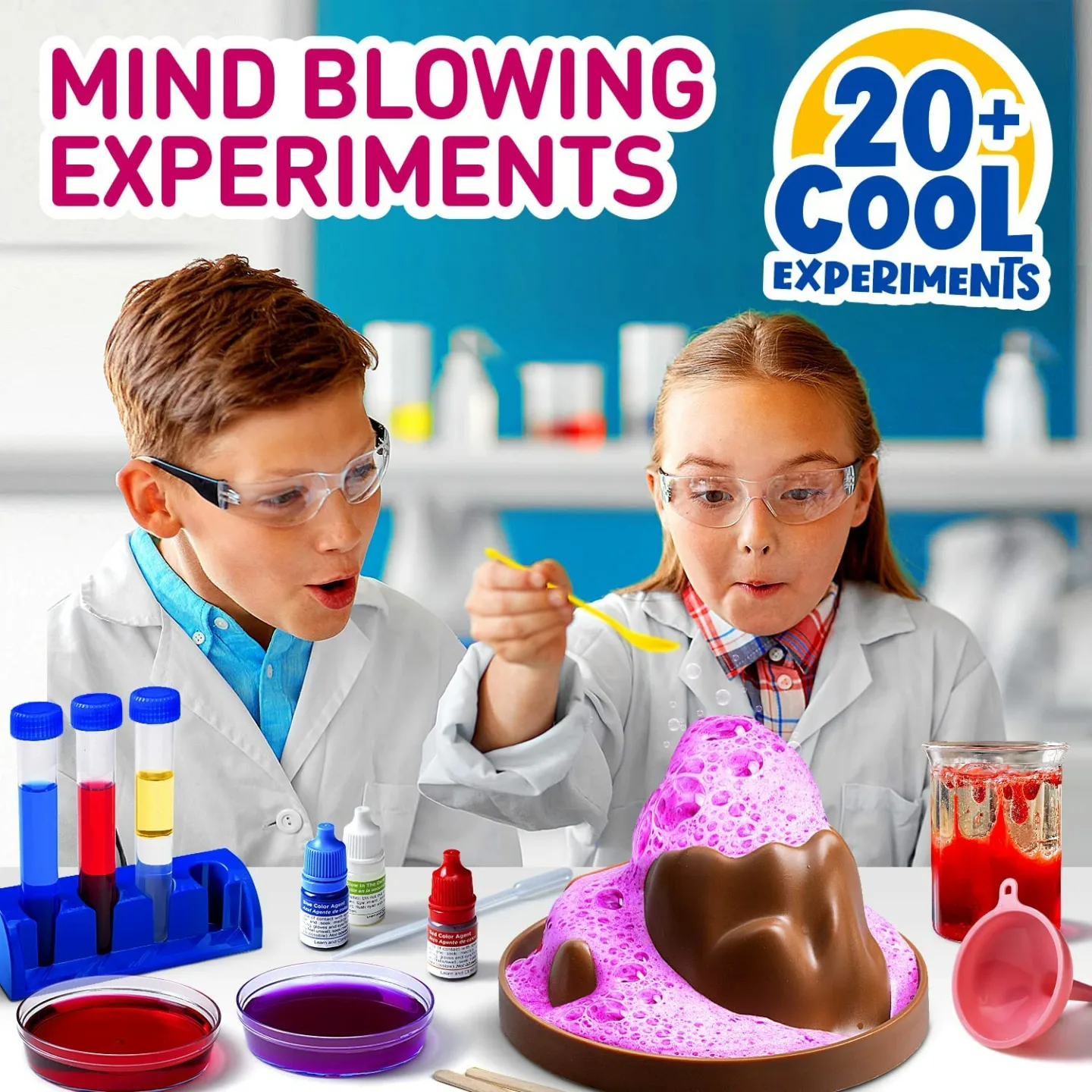 Kids Science Kit with 21 Experiments - Ages 4-8