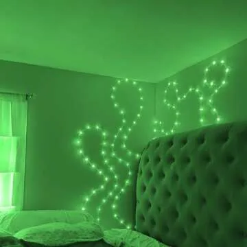 HAHOME LED Rope Lights for Outside, 300 LED Color Changing Outdoor/Indoor String Lights with Remote, 16 Color Waterproof Led Rope Lights 99Ft for Valentine's Day,st.Patrick's Day Décor