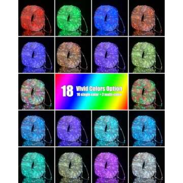 HAHOME LED Rope Lights for Outside, 300 LED Color Changing Outdoor/Indoor String Lights with Remote, 16 Color Waterproof Led Rope Lights 99Ft for Valentine's Day,st.Patrick's Day Décor