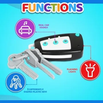 Playkidiz Realistic Toy Car Keys for Kids - Safe & Fun