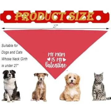 Adorable Valentines Day Dog Bandana for Pet Lovers