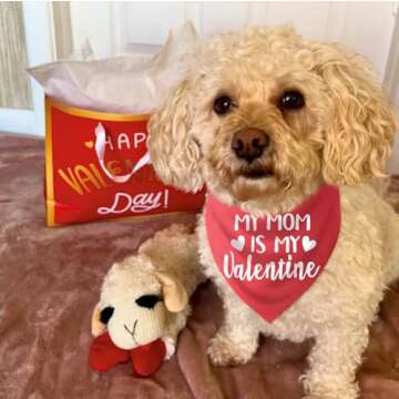 Adorable Valentines Day Dog Bandana for Pet Lovers