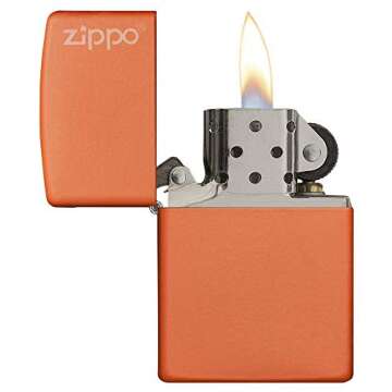 Buy Zippo Classic Orange Matte Pocket Lighter Online