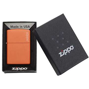 Buy Zippo Classic Orange Matte Pocket Lighter Online