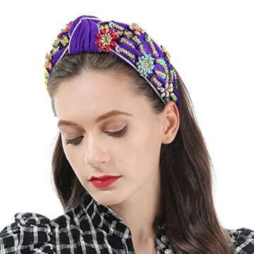 Stylish QIANXUAN Rhinestone Headbands for Women