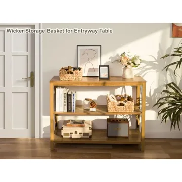 StorageWorks Scalloped Wicker Basket Set for Home Organizing