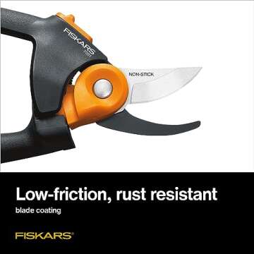 Fiskars Pruning Shears, Bypass Pruner that Cuts Through Stems up to 3/4-Inch, PowerGear Technology For More Power on Every Cut