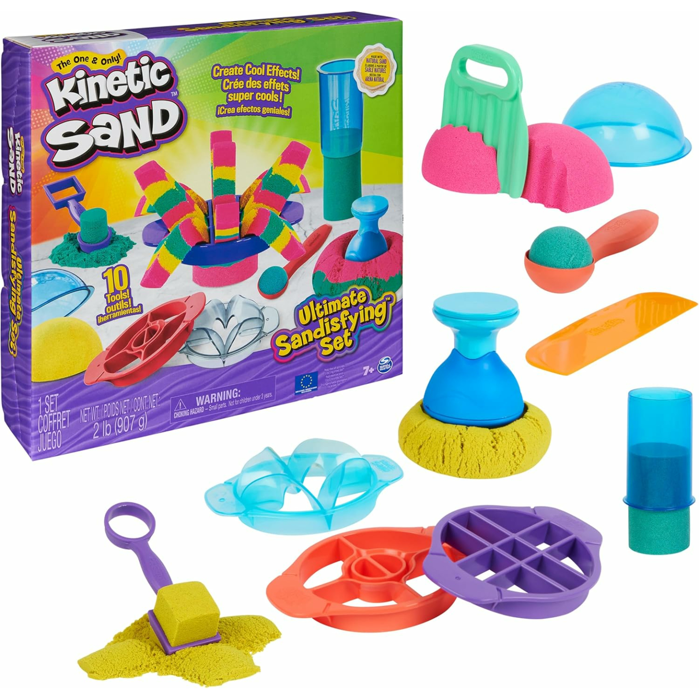 Kinetic Sand Ultimate Sandisfying Set - Fun & Creative Play