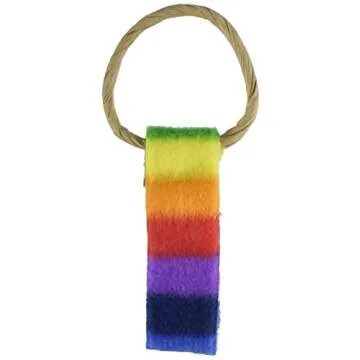 CAT DANCER Products Cat Chaser with Colorful Fleece, Interective Toy for Exercise (Pack of 6), 4 x 1.5 x 1 inches