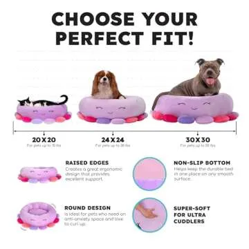 Soft 24-Inch Squishmallows Archie Pet Bed for All Pets