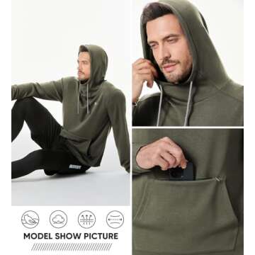 JMIERR Men's Stylish Hooded Cotton Sweatshirts