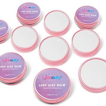 Libeauty Lash Lift Glue Balm Lash Lift Adhesive Strong Sticky Fruit Flavor Eyelash & Eyebrow Perm Glue Balm Brow Lamination Gel