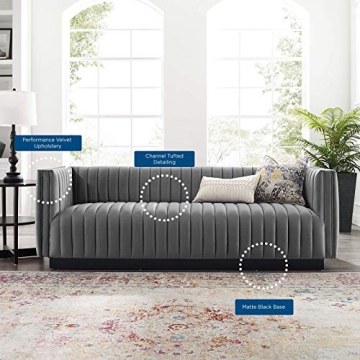 Elegant Modway Conjure Velvet Sofa for Stylish Homes