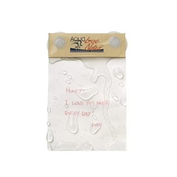 Aqua Love Notes Waterproof Notepad for Shower Writing