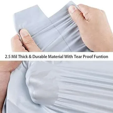 100 Pack Poly Mailers 10x13, White Self Sealing Shipping Bags, 2.5 Mil Thick Mailing Envelopes, Packing Bag for Small Business