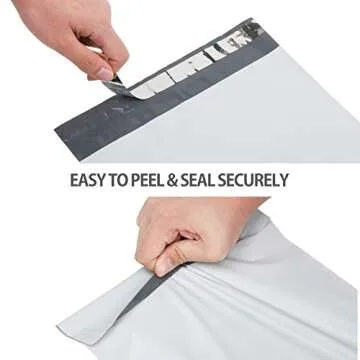 100 Pack Poly Mailers 10x13, White Self Sealing Shipping Bags, 2.5 Mil Thick Mailing Envelopes, Packing Bag for Small Business
