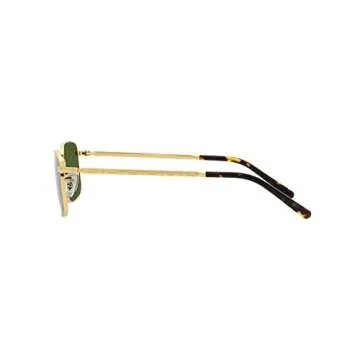 Ray-Ban RB3717 Rectangular Sunglasses, Legend Gold/Polarized Dark Green, 60 mm