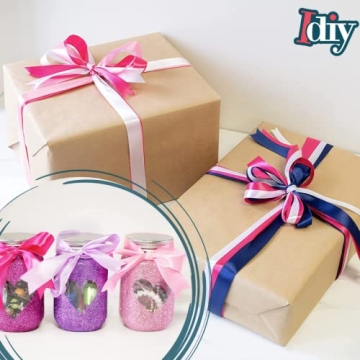 Satin Ribbon 36 Pack - Ideal for Crafts and Decorations