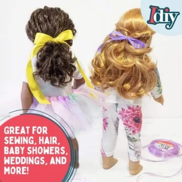 Satin Ribbon 36 Pack - Ideal for Crafts and Decorations