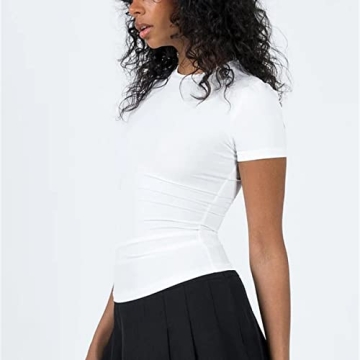 Stylish Abardsion Slim Fit Cropped T-Shirt for Women