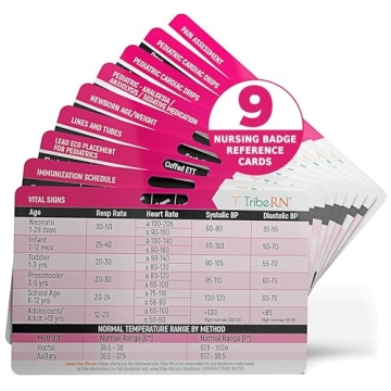 Tribe RN Pediatrics Nursing Badge Reference Cards - Essential Pediatric Guide